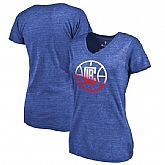 Women's Los Angeles Clippers Fanatics Branded Gradient Logo Tri Blend T-Shirt Royal FengYun,baseball caps,new era cap wholesale,wholesale hats